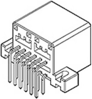 Molex Einbau-Stiftleiste Standard 68145-1225 Tray - Bild 1