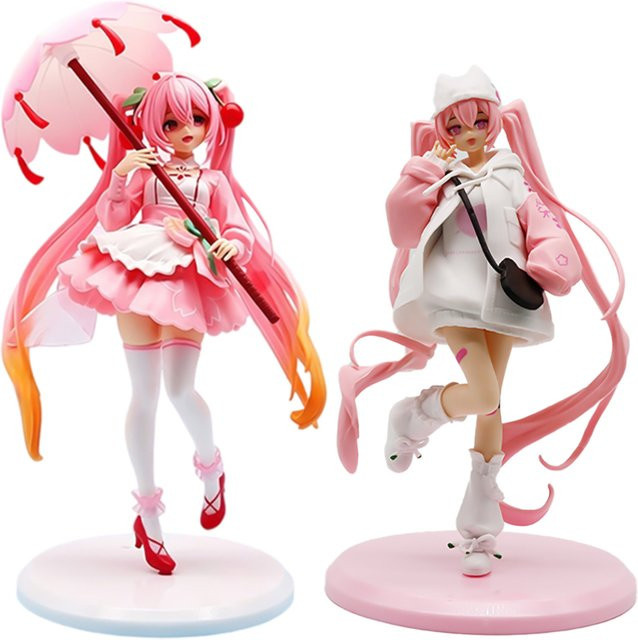 Bandai Hatsune Miku Sakura-Kirschblüten Anime-Figur, Einzelfigur, Rosa / Pink - Bild 1
