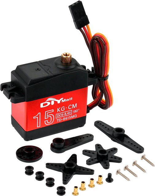 wishiot Digitalservo, Standard-Servomotor, 15 kg, Metallgetriebe, 6–8,4 V - Bild 1