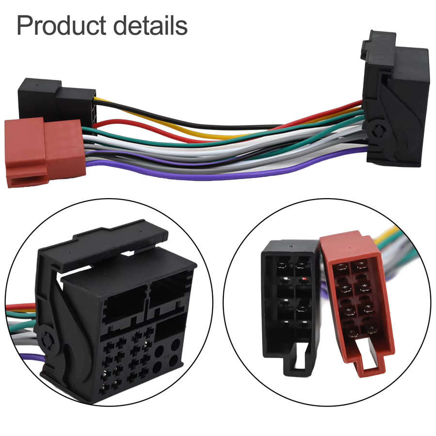 HP Autoradio ISO Buchse Adapter Kabel für RCD200 RCD300 RCD310 RCD510 in Multicolour - Bild 4