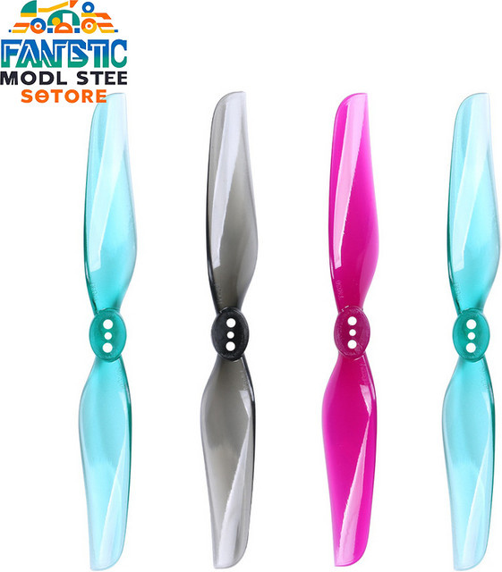 EVYVKV 4030-Propeller, 2 Paar, 4-Zoll, zwei Flügel, Grau, Kunststoff - Bild 1