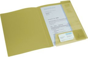 Eichner PP-Mappe A4 mit Klappen in Gelb-Transparent - Bild 1