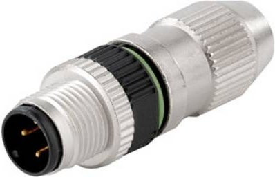 Weidmüller 1781550001 Sensor-Aktor-Steckverbinder M12 Stecker gerade unkonfektioniert 4-polig in Silber - Bild 1