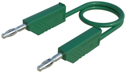 Hirschmann Test & Measurement CO MLN 150/1 Messleitung mit 4mm Lamellenstecker in Grün, Länge: 1,50 m - Bild 1
