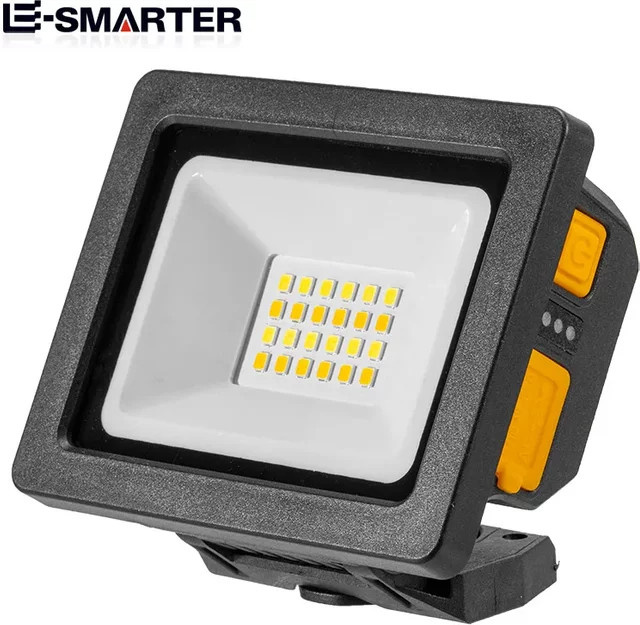 ESMARTER Multifunktionale COB LED Arbeitslampe mit USB-Ladefunktion, magnetisch und verstellbar, Schwarz - Bild 1