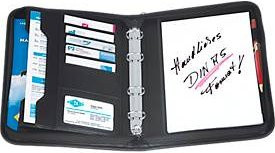 WEDO College-Mappe DIN A5 mit Zip und Clip aus Kunstleder in Schwarz - Bild 1