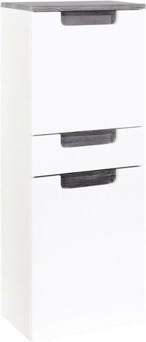 HELD MÖBEL Midischrank Siena in Weiss, Wandmontage mit Soft-Close-Türen, Breite: 40 cm, Höhe: 105 cm, Tiefe: 27 cm - Bild 1
