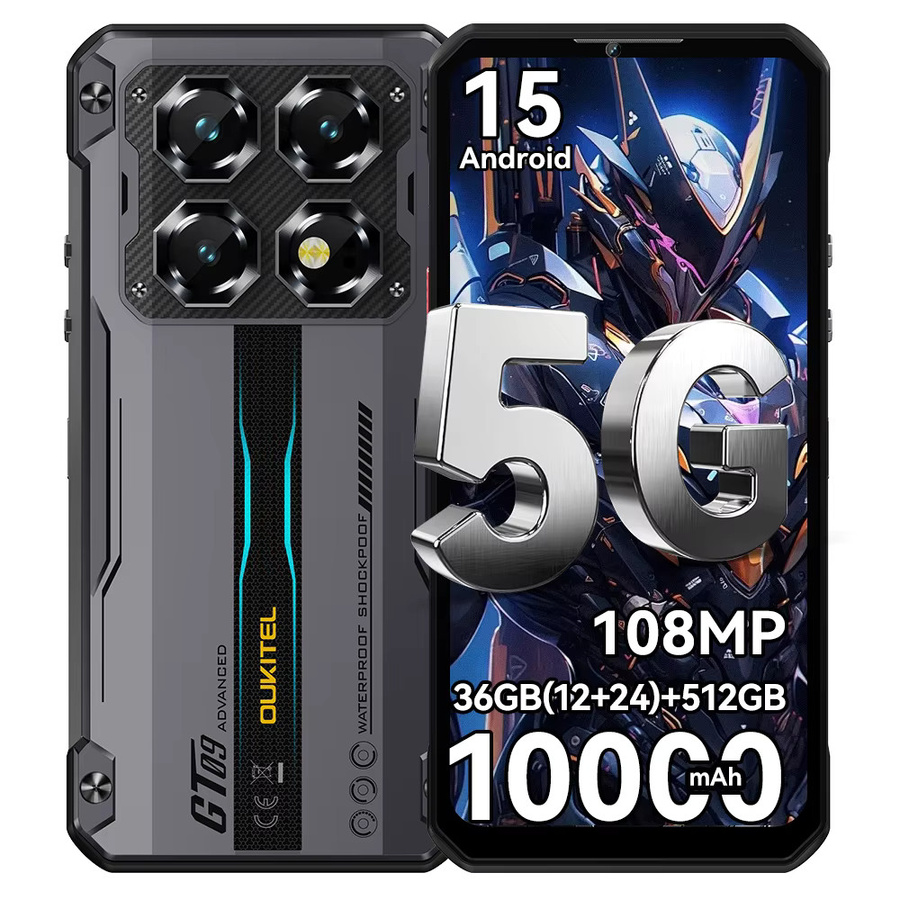 Oukitel WP60 5G Robustes Smartphone in Schwarz mit 512 GB ROM, 36 GB RAM, 7,2 Zoll HD+ 120 Hz Display, 10000 mAh Akku und 108 MP Kamera mit Android 15 - Bild 4