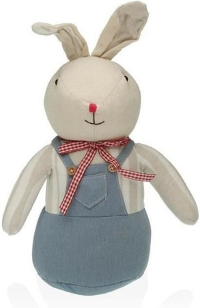Türstopper VERSA Hase in Weiß aus Polyester, B/T/H: 12 x 35 x 19 cm