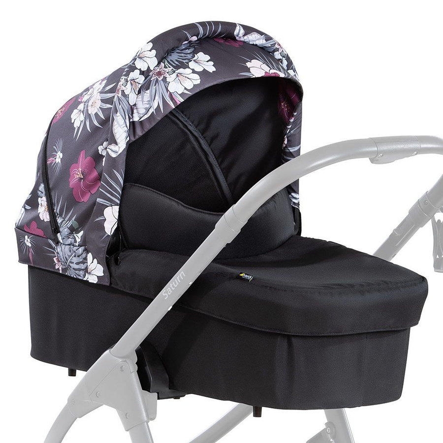Hauck Babywanne für Saturn R und Mars Sportwagen in Wild Blooms Black - Bild 2