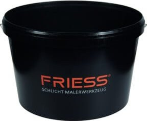 FRIESS-TECHNO-PROFI Farbeimer aus Kunststoff in Schwarz mit 12,5 l Volumen - Bild 1