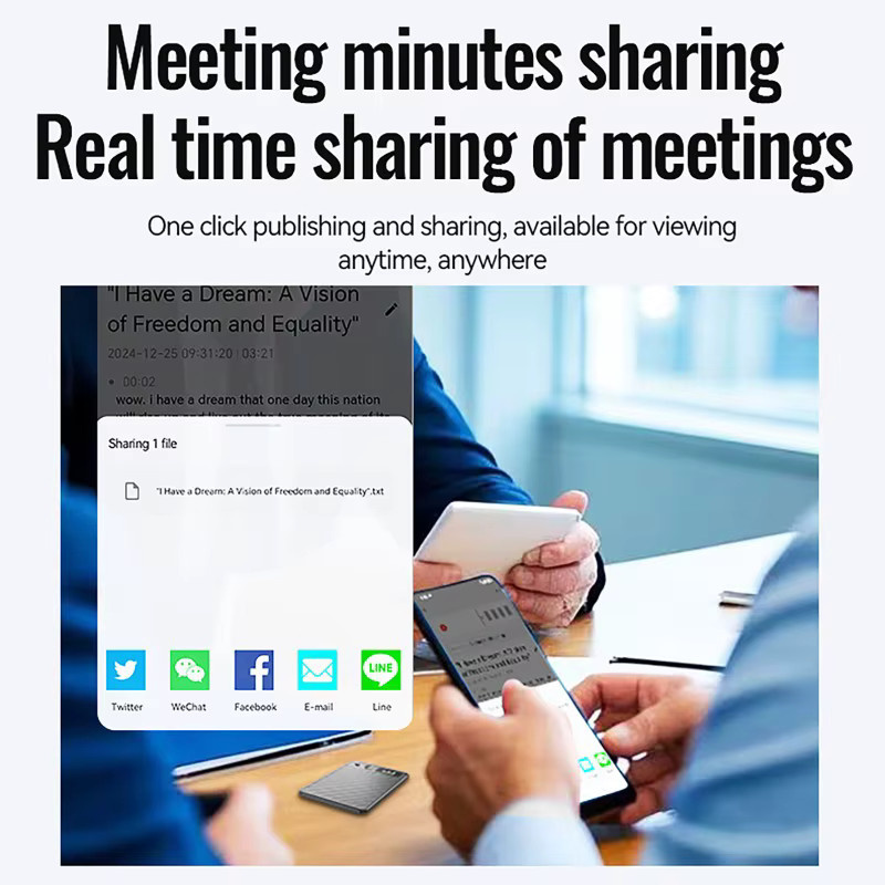 luxuglow KI-Sprachrekorder mit ChatGPT für intelligente Transkription, Zusammenfassung und Übersetzung für Meetings und Vorlesungen - Bild 2