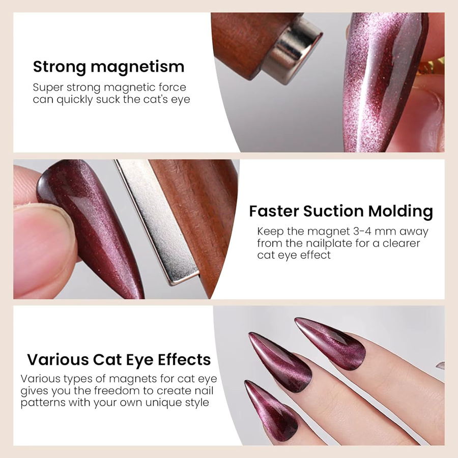 LULAA 3-in-1 Katzenaugen-Nagelmagnet - Bild 4