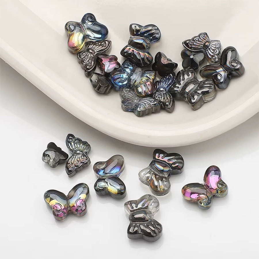YUANZHIRUN Schmetterlings-Anhänger, Kristall, Glas, 20 Stück - Bild 2