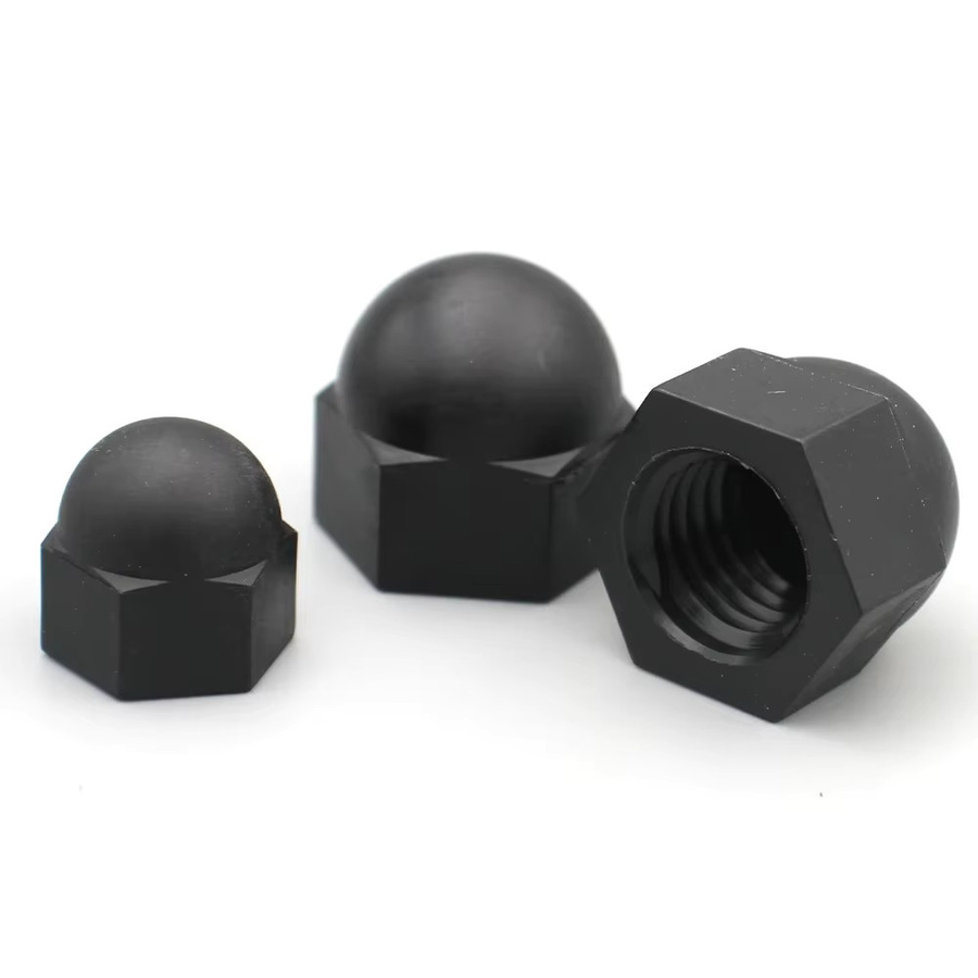 Zimir Nylon Eichelkappen und Kuppelmuttern zur Isolierung in Schwarz oder Weiß, M3 bis M20 - Bild 2