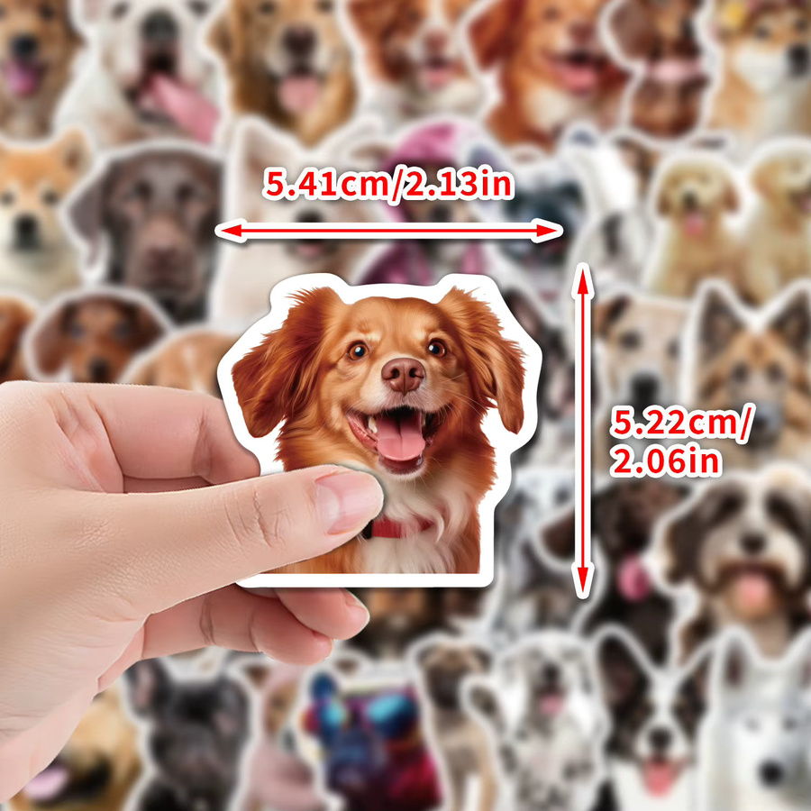 GOGOTU Hunde-Meme-Graffiti-Aufkleber, Kawaii Tier-Cartoon-Sticker, 50-teiliges Set - Bild 3