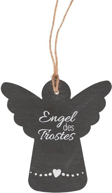 Butzon und Bercker Engelanhänger Engel des Trostes, Schiefer, Schwarz, Unisex - Bild 1