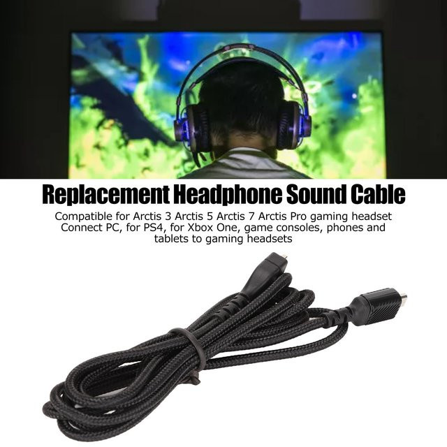 YOUTHINK Headset-Verlängerungskabel in Schwarz mit gewebtem Draht für PC und Telefon, 1,5 m - Bild 1