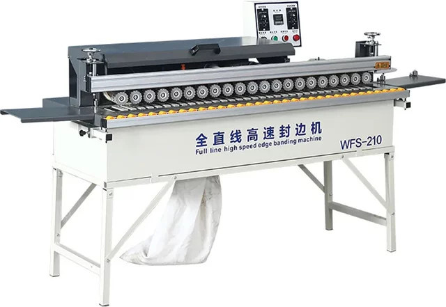 WFS-210 Vollautomatische Hochgeschwindigkeits-Kantenanleimmaschine von shouyiyoupin zur hocheffizienten geradlinigen Kantenbearbeitung - Bild 1
