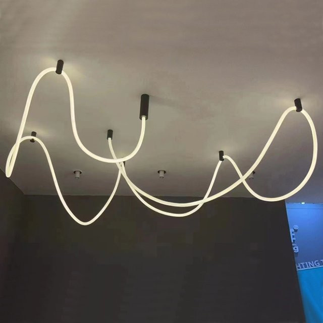 JIANKEXING Moderne Deckenlampe in Weiß mit Organischem Design aus Silikon für Wohnzimmer und Schlafzimmer - Bild 1