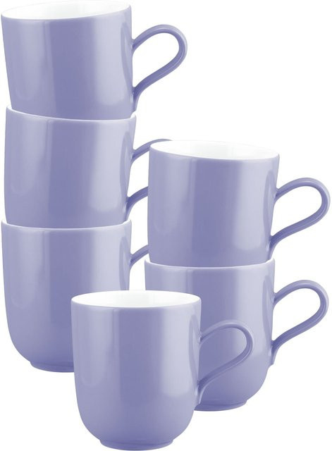 Seltmann Weiden Henkelbecher Liberty Pure Colors Purple 400 ml 6er Set - Bild 1