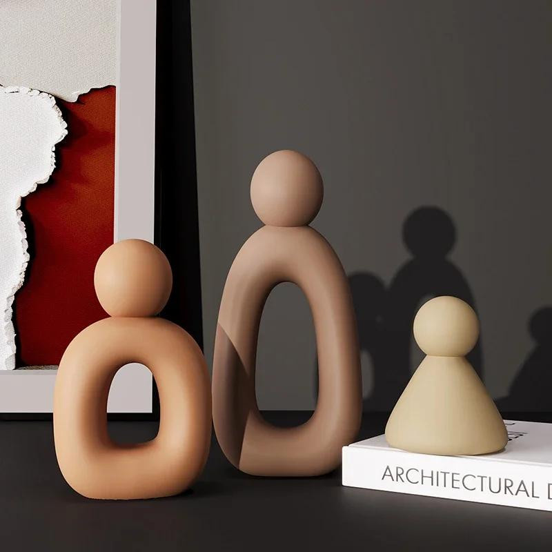 Abstrakte Hohlskulptur von Yiran Furniture im modernen nordischen Stil aus Harz zur Dekoration für dein Wohnzimmer oder Schlafzimmer - Bild 3