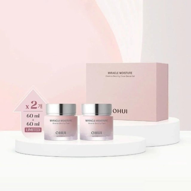 O HUI Miracle Moisture Ceramide Boosting Cream, 2x 60 ml, Gesichtspflege - Bild 1