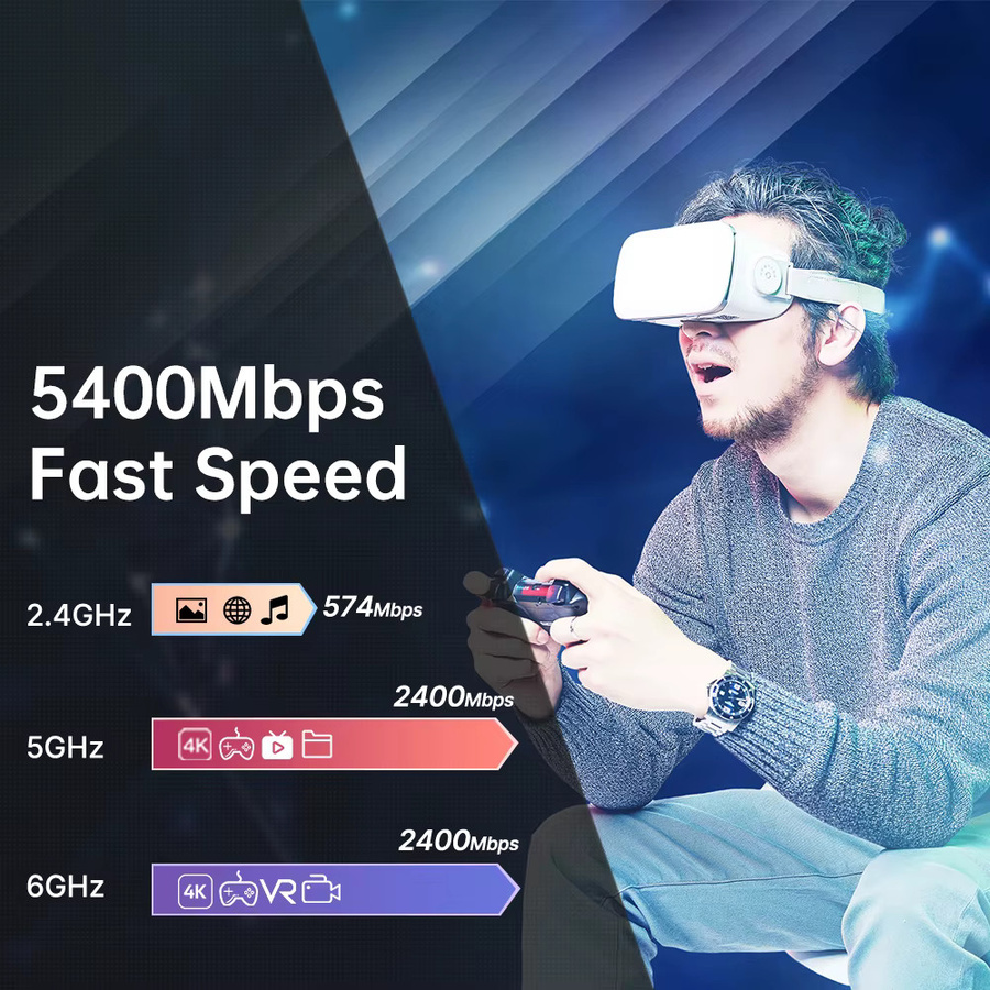 Fenvi WiFi 6E PCIe Adapter mit Bluetooth 5.3, Tri-Band 2,4G/5G/6GHz, 5400Mbps Drahtlose Netzwerkkarte für Windows 10/11 - Bild 3