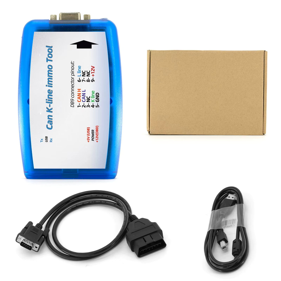 OBDOK Renault Can K-Line ECU Immo Tool mit V4.10 4.09 Software, OBD2 Auto-Programmierwerkzeug für R und W EEPROM oder Flash, Blau - Bild 4