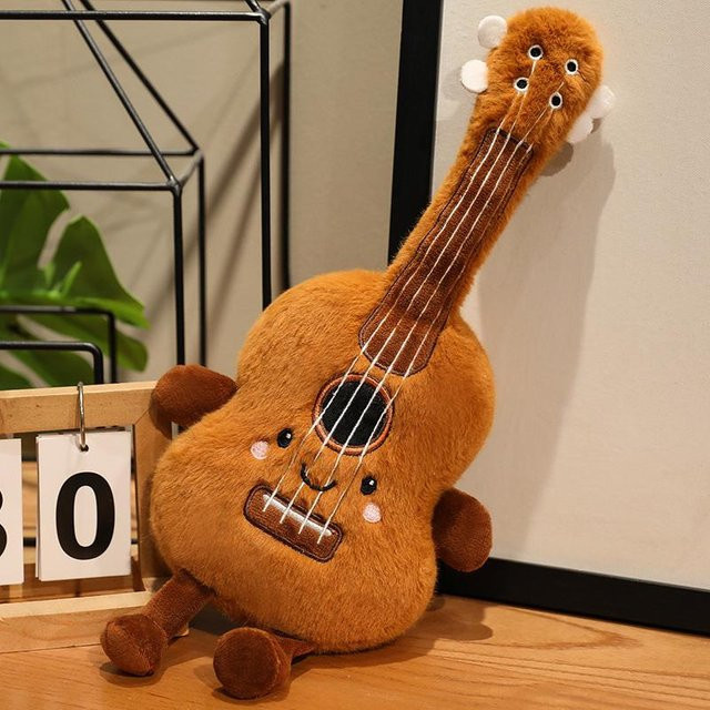 GDzaccly Plüschtier Musikinstrument Braun - Bild 1
