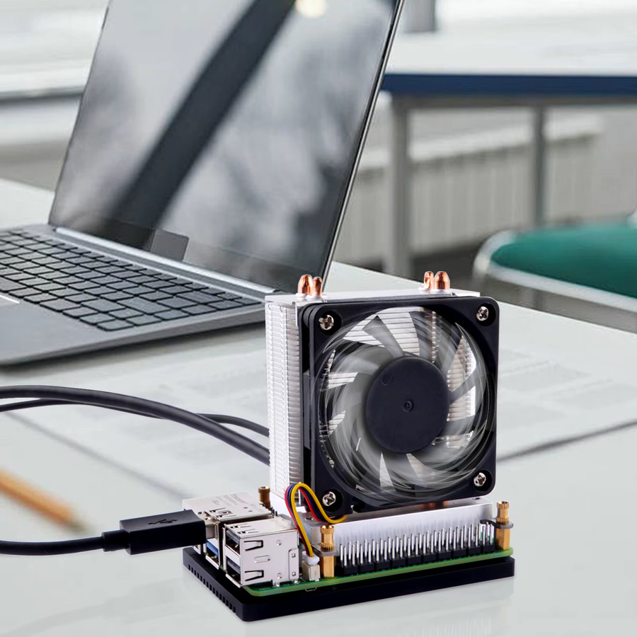 52pi Eisturm Plus Kühler mit Doppelkupfer-Rohr für Raspberry Pi 5 - Bild 2