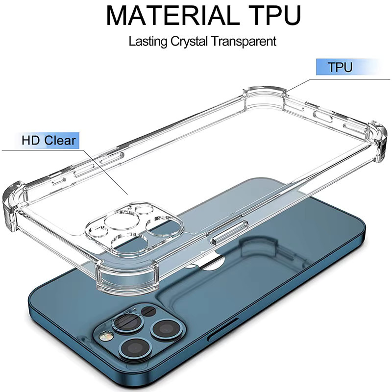 Stoßfeste und transparente Schutzhülle für Apple iPhone Modelle in klarer Optik - Bild 1