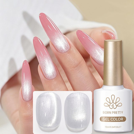 BORN PRETTY Magnetgel Nagellack, Perlweiß Mondlicht, 10 ml