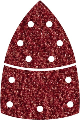 Wolfcraft Schleifblatt Set für Multischleifer, 10 Stück, rot - Bild 1