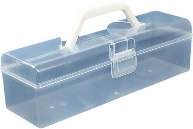 Transparente Kunststoff-Aufbewahrungsbox mit Griff für Markierungsstifte und Kalligraphie-Werkzeuge - Bild 1