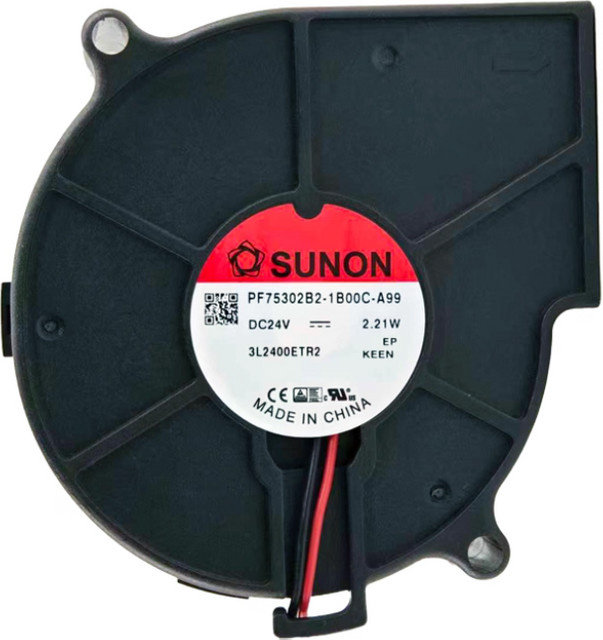 Sunon Server-Lüfter PF75302B2-1B00C-A99C DC 24 V, Schwarz, B/T/H: 75 x 75 x 30 mm - Bild 1