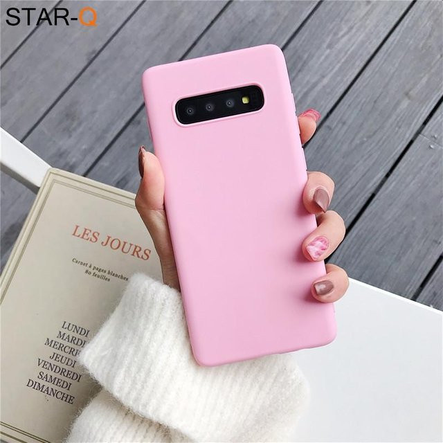 Silikonhülle für Samsung Galaxy S8 S9 S10 Plus S20 S21 S20FE S21FE S20 Ultra und Note 8 Note 9 in Rosa - Bild 1