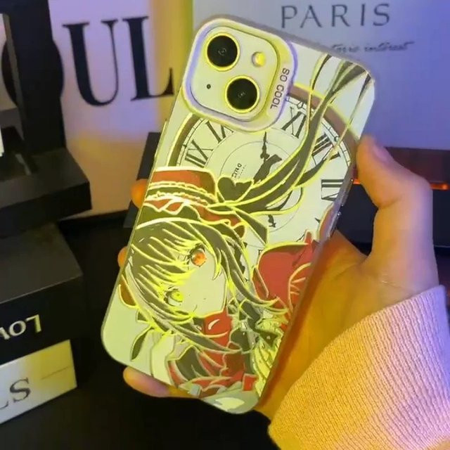 Anime Handyhülle Tokisaki Kurumi 3D Nightmare für iPhone 17 16 15 14 13 12 11 Pro Max Plus Air mini Date A Live Multicolor - Bild 1