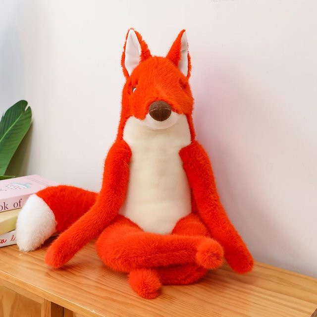 Zuversichtlicher Fuchs Plüschtier, orangerot, 68cm - Bild 1