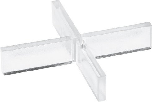 Mr. GARDENER Fugenkreuz aus Kunststoff in transparent mit 3 mm Fugenbreite - Bild 1