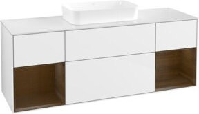 V&B Waschtischunterschrank Finion in Weiß lackiert, B/T/H: 160 x 50,1 x 60,3 cm - Bild 1