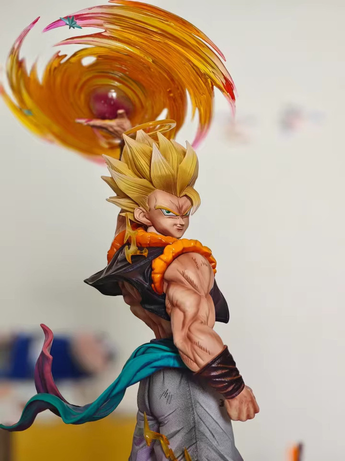 Bandai Dragon Ball Gogeta Super Saiyan 3 Anime Figur aus PVC, Multicolor, Höhe: 47 cm - Bild 2