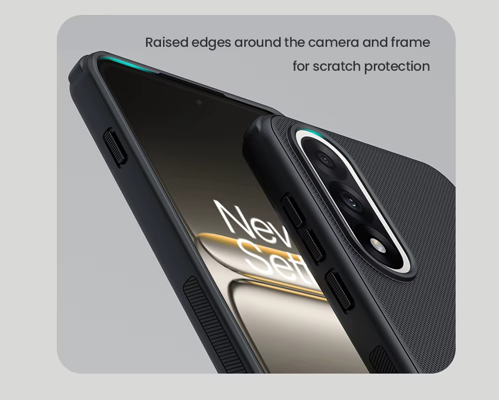Nillkin Super Frosted Shield Pro Schutzhülle für OnePlus Nord 5 5G in Schwarz mit 360PC TPU Rahmen und mattem Back Cover - Bild 3