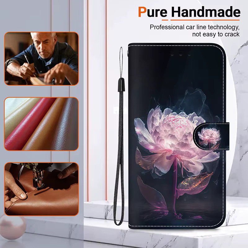Stand Flip Wallet Case für Infinix Note 30 40 50 PRO PLUS 5G in Multicolour mit Painted Pattern - Bild 2