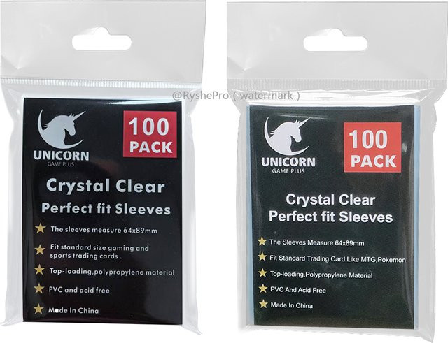 RyshePro Kartenhüllen für Pokémon und Sportkarten, Nachfüllpack, 100 Stück - Bild 1