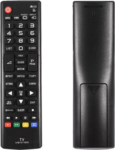 Ersatz-Fernbedienung für LG Fernseher AKB73715605 in Schwarz - Bild 1