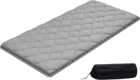 VEVOR Japanische Futon-Matratze Grau, faltbare Tatami-Bodenmatratze für Meditation und Yoga, B/T/H: 203,2 x 99,1 x 6,35 cm - Bild 1