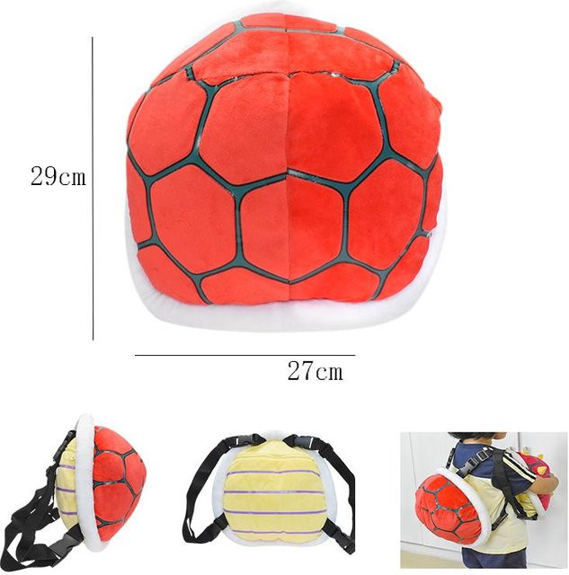 Toys-Glory Fourall Mario Bros Schildkrötenpanzer Rucksack, Plüschtier, ab 3 Jahren - Bild 1