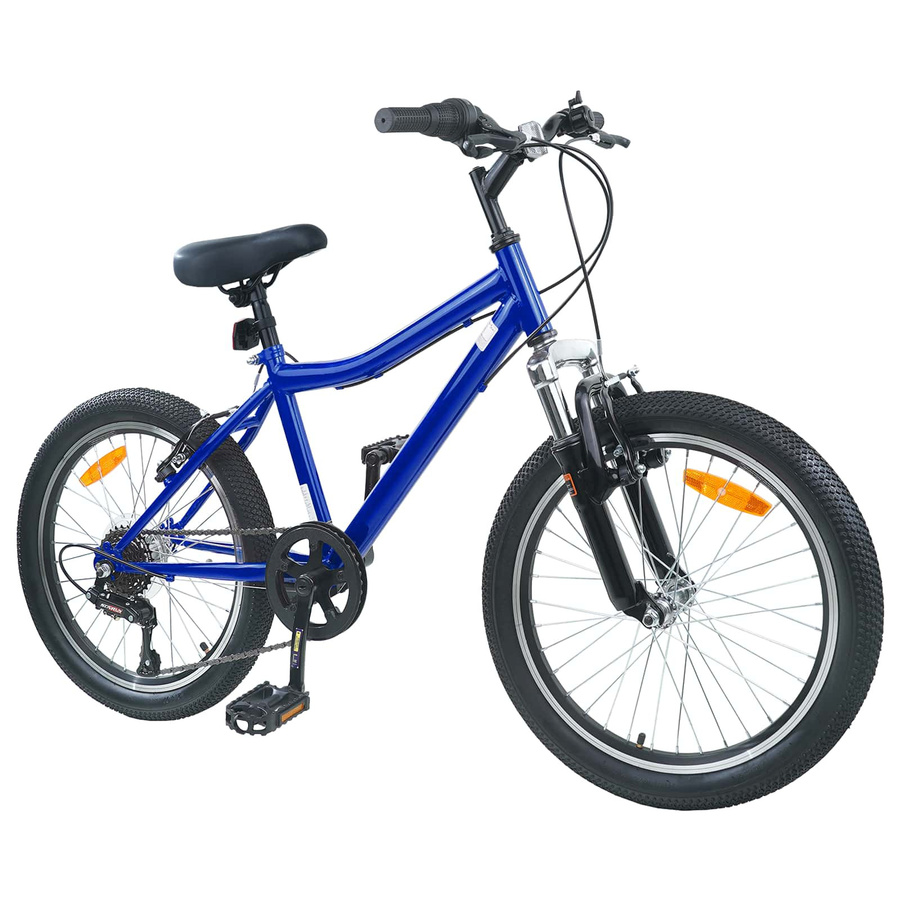 vidaXL Kinderfahrrad 24 Zoll 6-Speed Dunkelblau für 8-12 Jahre Alt - Bild 4