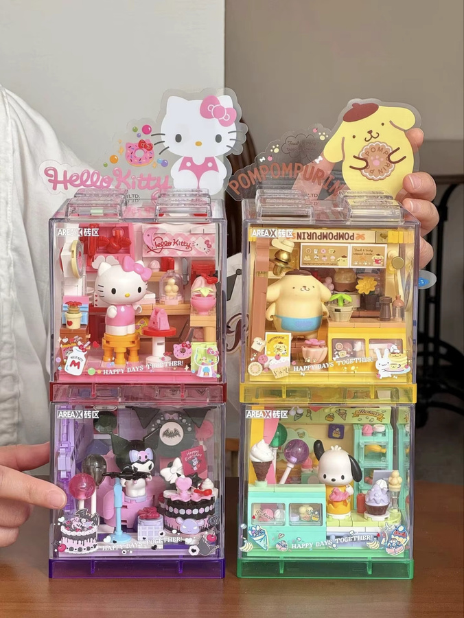 AREAX Sanrio Kuromi Hello Kitty Bausteine, Zubehör - Bild 3